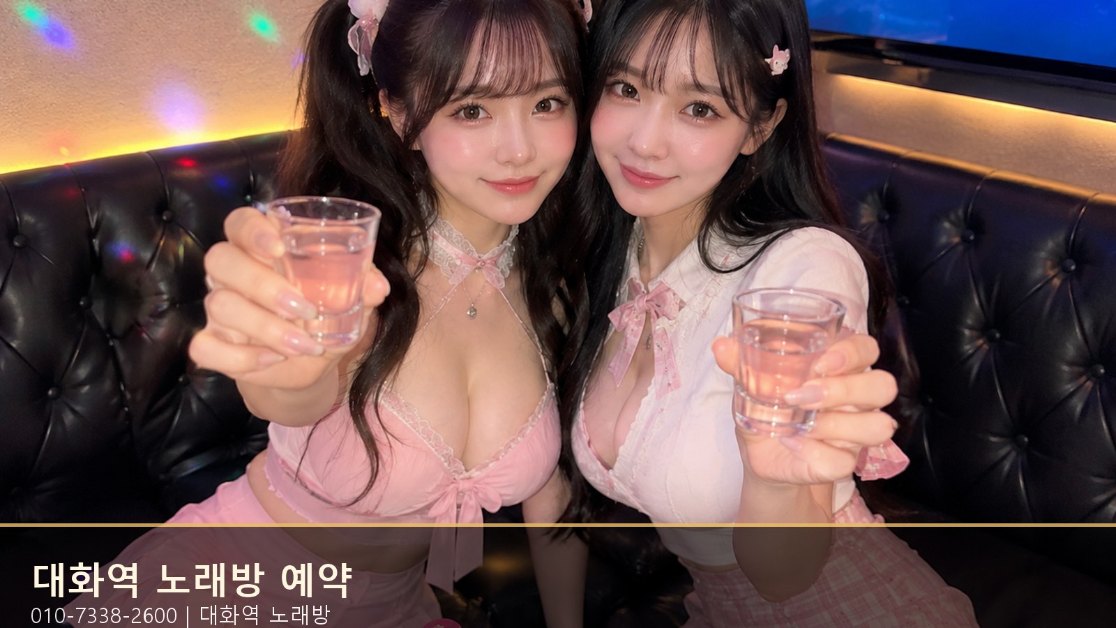 대화역 노래방 예약 010-7338-2600 매장과 룸 분위기