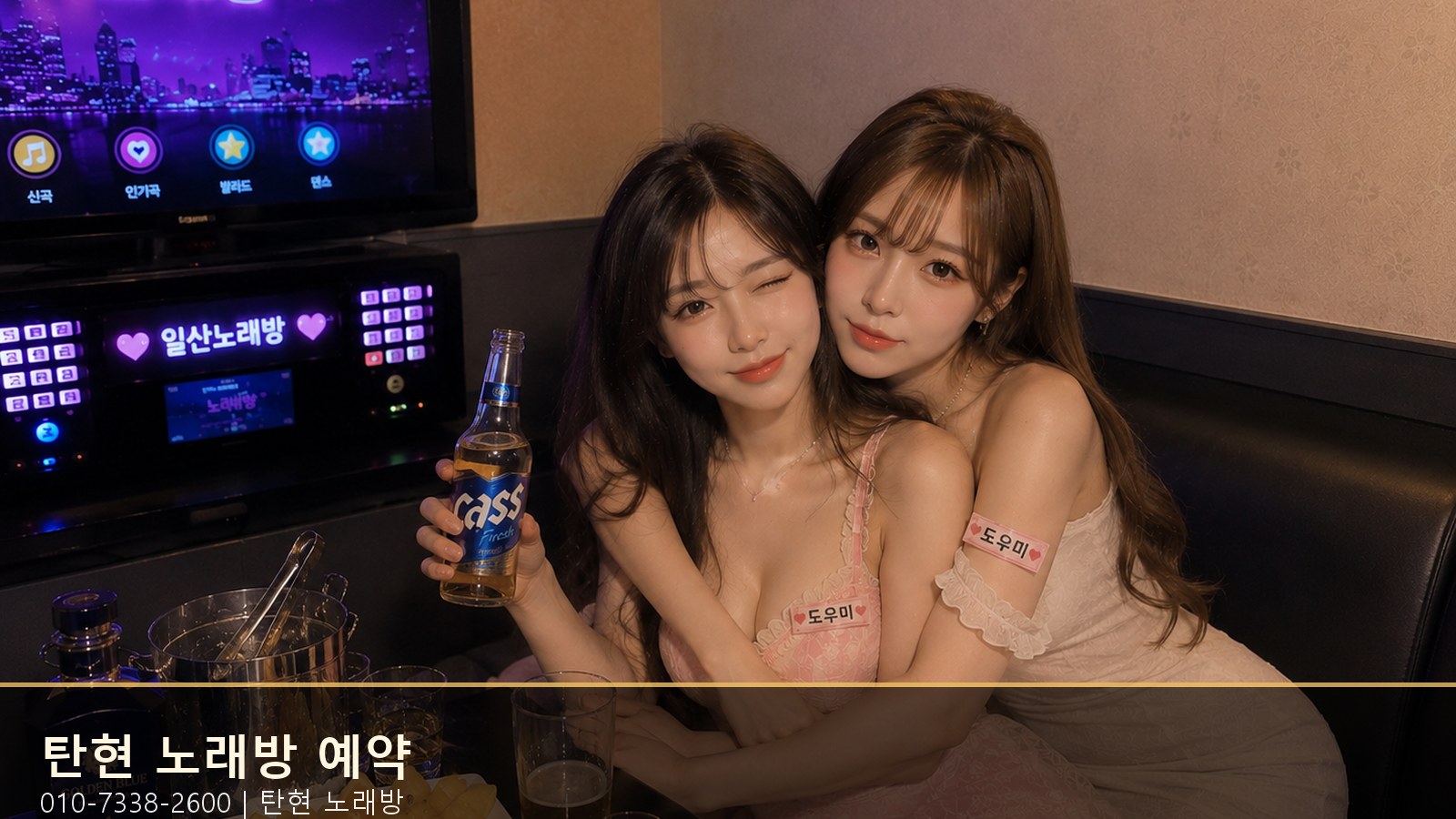 탄현 노래방 예약 010-7338-2600 매장과 룸 분위기